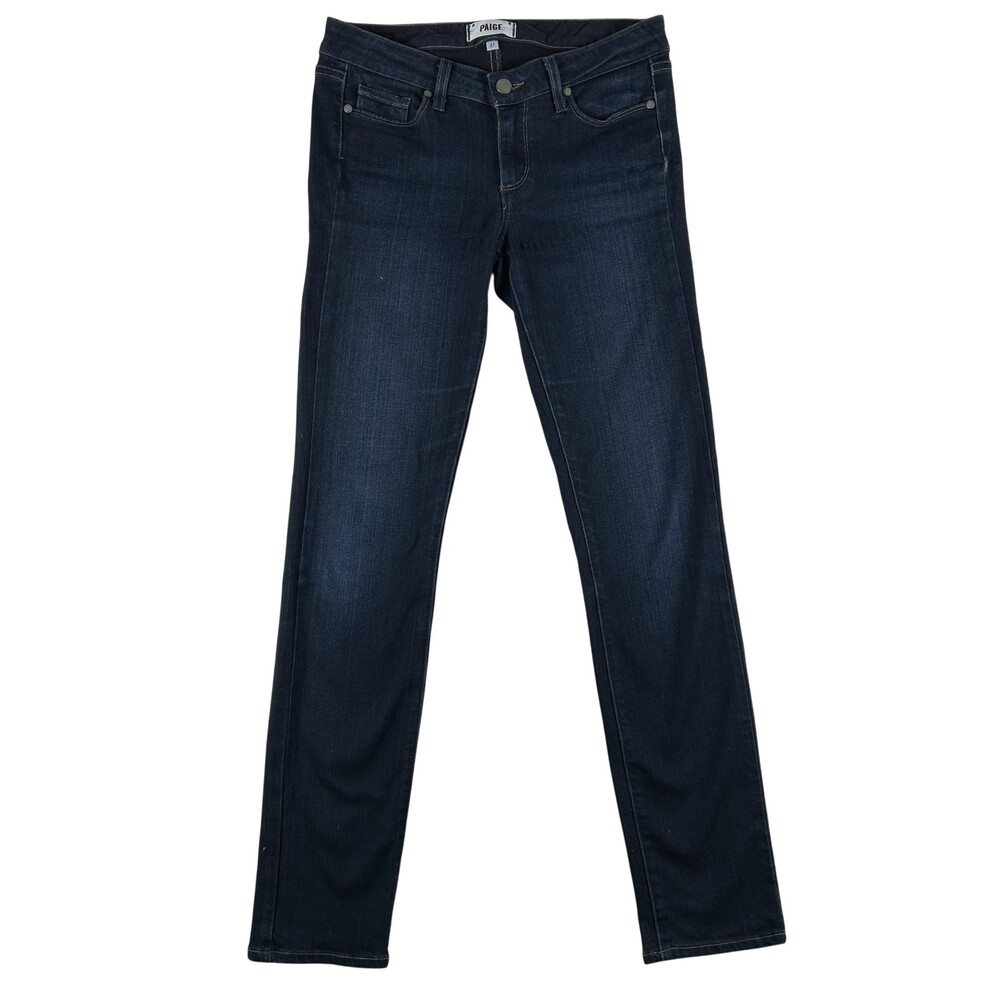 Paige Skyline Skinny Jeans Womens 27 Dark Wash Mid Rise Slim Stretch Denim